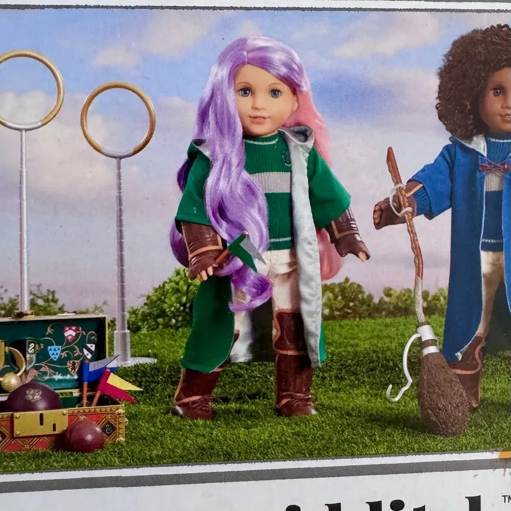American Girl Hogwarts Harry Potter Slytherin Bundle Quidditch Uniform